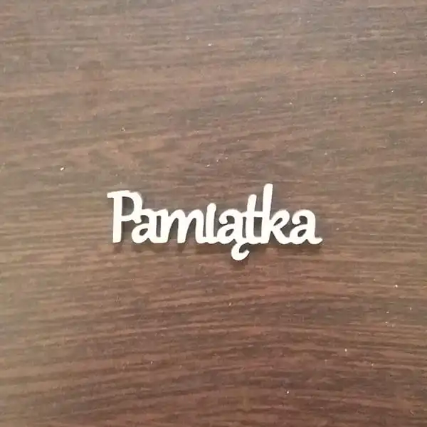 ND258 Napis prosty Pamiątka