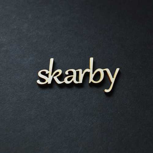 ND065-M Skarby- napis drewniany