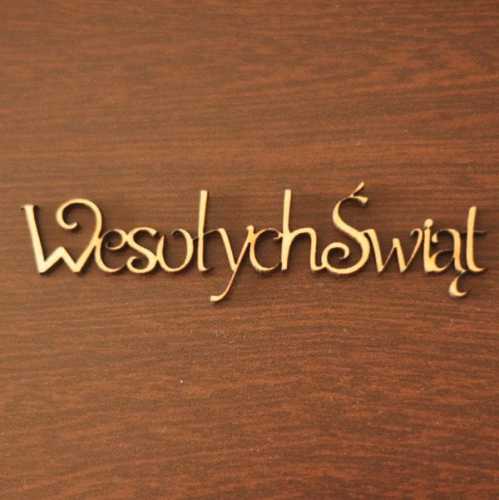 ND069-MŚwiąteczny napis-Wesołych Świąt