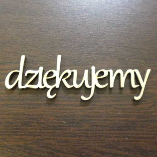 ND240 Napis DZIĘKUJEMY