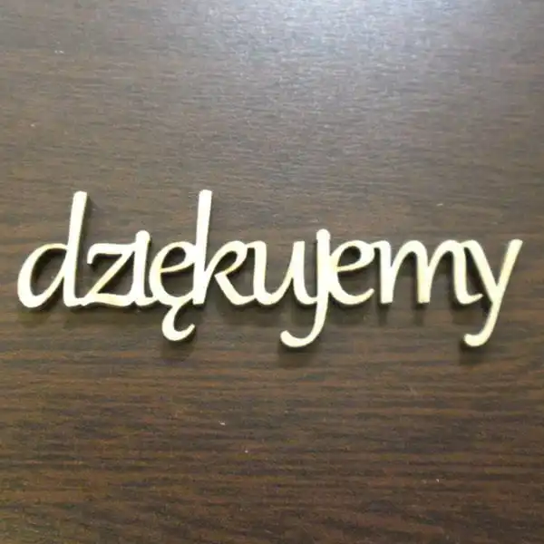 ND240 Napis DZIĘKUJEMY