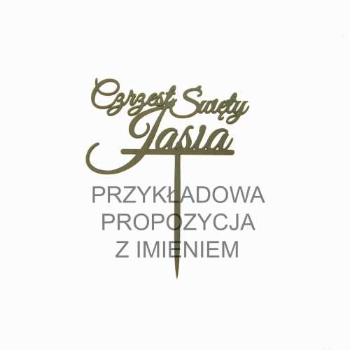 OP084 Topper do tortów " Chrzest Święty... "