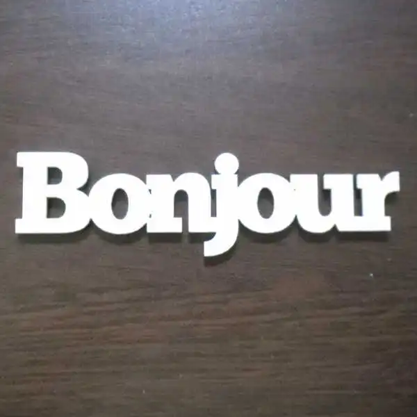 ND181 Napis Bonjour